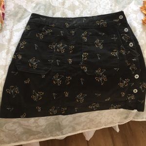 Free people patterned mini skirt
